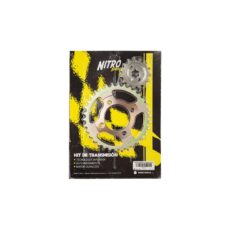 CORONA Y PIÑON SMASH 110 (34T-15T) NITRO DORADA