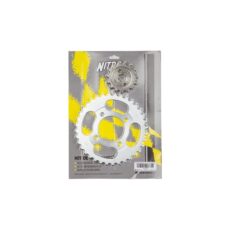 CORONA Y PIÑON SMASH 110 (36T-15T) NITRO PLATA