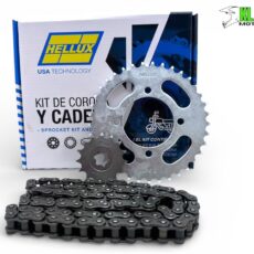 KIT PIÑON Y CORONA C/CADENA  YAMAHA CRYPTON 15T/37T 428H-132L HELLUX